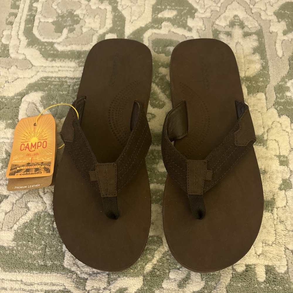 Cobian Lazo Brown Size 11 Mens‎ Flip Flop Sandals